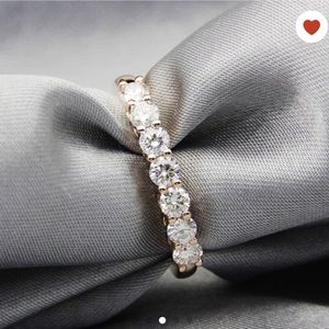 SOLD 0.7ct Rose Gold Moissanite Ring NWT Sz 5